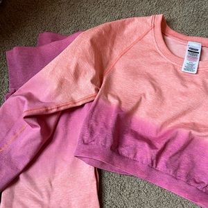 Gymshark Crop top Ombré size Large